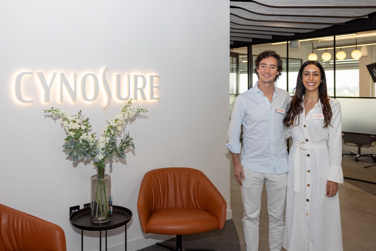 A leadership session at a Cynosure launch event, captured by an event videographer from Medialook